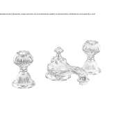 Washbasin tap with 3 holes, made of chrome-plated brass Biblis