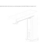 Electronic countertop washbasin faucet Tunungua