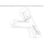 Self-closing countertop washbasin tap Korsnaes