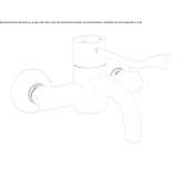 Wall-mounted washbasin tap with antibacterial coating Sasaima