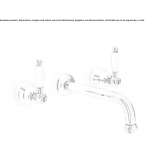 3-hole wall-mounted washbasin tap Mjaellby