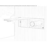 Wall-mounted single-lever washbasin tap made of stainless steel Laboe