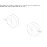 Set of 2 shut-off mixing valves for wall mounting Montoro