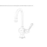 Brass washbasin tap with Swarovski® crystals Yutsa