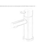 Single-lever countertop washbasin tap made of chrome-plated brass Caucasia
