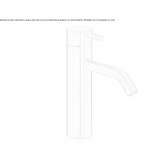 Countertop 1-hole stainless steel washbasin tap Criciuma