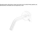 Wall-mounted hydroprogressive washbasin tap made of stainless steel Montoro