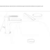 Single-lever countertop washbasin tap Condette