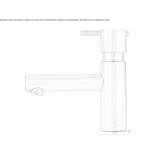 Stainless steel washbasin tap Glubokiy
