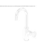 Washbasin tap in chrome-plated brass Teynham
