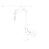 Washbasin tap in chrome-plated brass Teynham