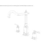Two-handle washbasin tap Portets