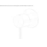 Wall-mounted single-lever washbasin tap made of stainless steel Vlasivka