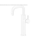 Countertop washbasin tap made of stainless steel Paime