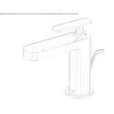Single-lever countertop washbasin tap made of chrome-plated brass Veddasca