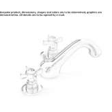 3-hole countertop washbasin tap Finike