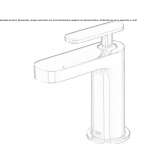 Countertop washbasin tap, single-lever, 1-hole Xometla