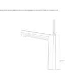 Washbasin tap with a bar Ruma