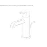 Countertop washbasin faucet with single handle, 1-hole, chrome-plated brass Olmeneta