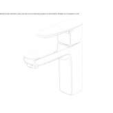 Single-lever countertop washbasin tap made of chrome-plated brass Collonce