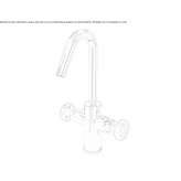 Washbasin tap in chrome-plated brass Teynham