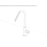 Single-lever countertop washbasin tap without waste Welland
