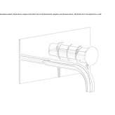 Single-lever wall-mounted washbasin faucet Hamberge