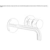 Single-lever wall-mounted washbasin faucet Hamberge