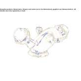 1-otworowa mosiężna bateria umywalkowa z kryształami Swarovski® Moju