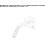Wall-mounted hydroprogressive washbasin tap made of stainless steel Montoro