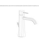 Countertop washbasin tap with cork stopper Hamberge