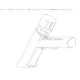 Self-closing countertop washbasin tap Waikiki