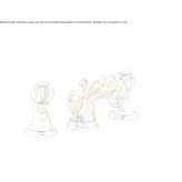3-hole brass basin tap with Swarovski® crystals Munera