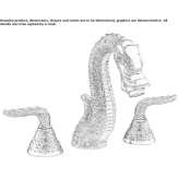 3-hole washbasin tap Ponso