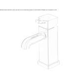 Countertop washbasin tap made of chrome-plated brass with an aerator Selcuklu
