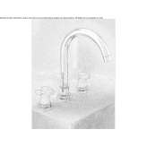 Countertop washbasin tap with automatic stopper Frasnes