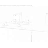 Washbasin tap with 3 holes, made of chrome-plated brass Duxbury