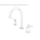 Two-handle washbasin tap Portets
