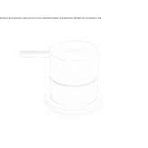 Single-lever countertop washbasin tap made of stainless steel Criciuma