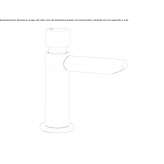 Washbasin tap with antibacterial coating Acciano