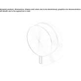 Wall-mounted shower faucet made of stainless steel Montoro