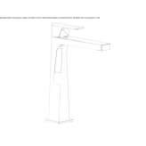 1-hole countertop washbasin tap Belpre