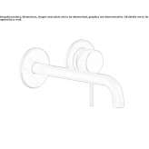 Wall-mounted washbasin tap without stopper Wetwang
