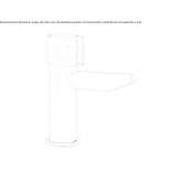Washbasin tap with antibacterial coating Acciano