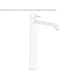 Tall, single-lever washbasin tap Hamberge