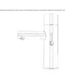 Infrared electronic faucet for public toilet Tucurui