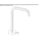 Hydroprogressive countertop washbasin tap made of stainless steel Montoro