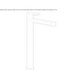 Tall single-lever washbasin tap Spetses