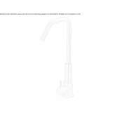 Single-lever countertop washbasin tap made of stainless steel Vlasivka