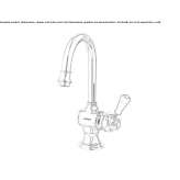Countertop washbasin tap made of chrome-plated brass Singen